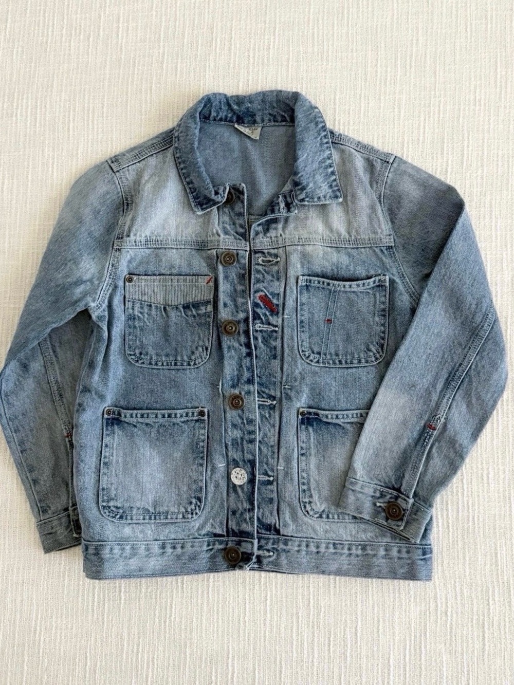 Classic Light Blue Denim Jacket - Boys Casual Coat